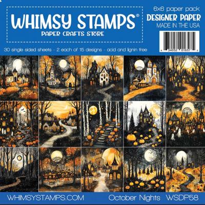 Whimsy Stamps Paper Pad - October Nights